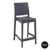 Maya Plastic Bar stool 65 - Anthracite
